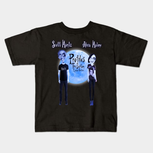 Tim Burton Profiles Kids T-Shirt by Profiles